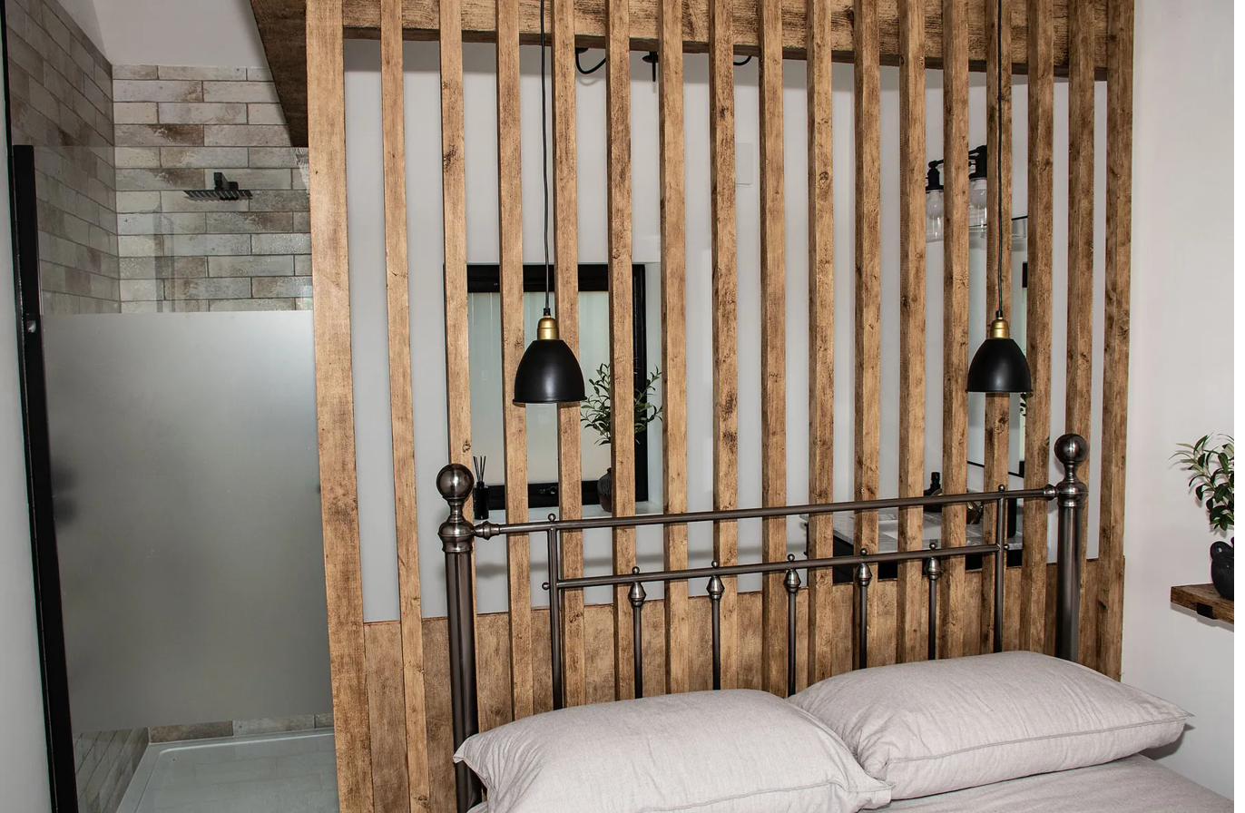 Bedroom with original timber features