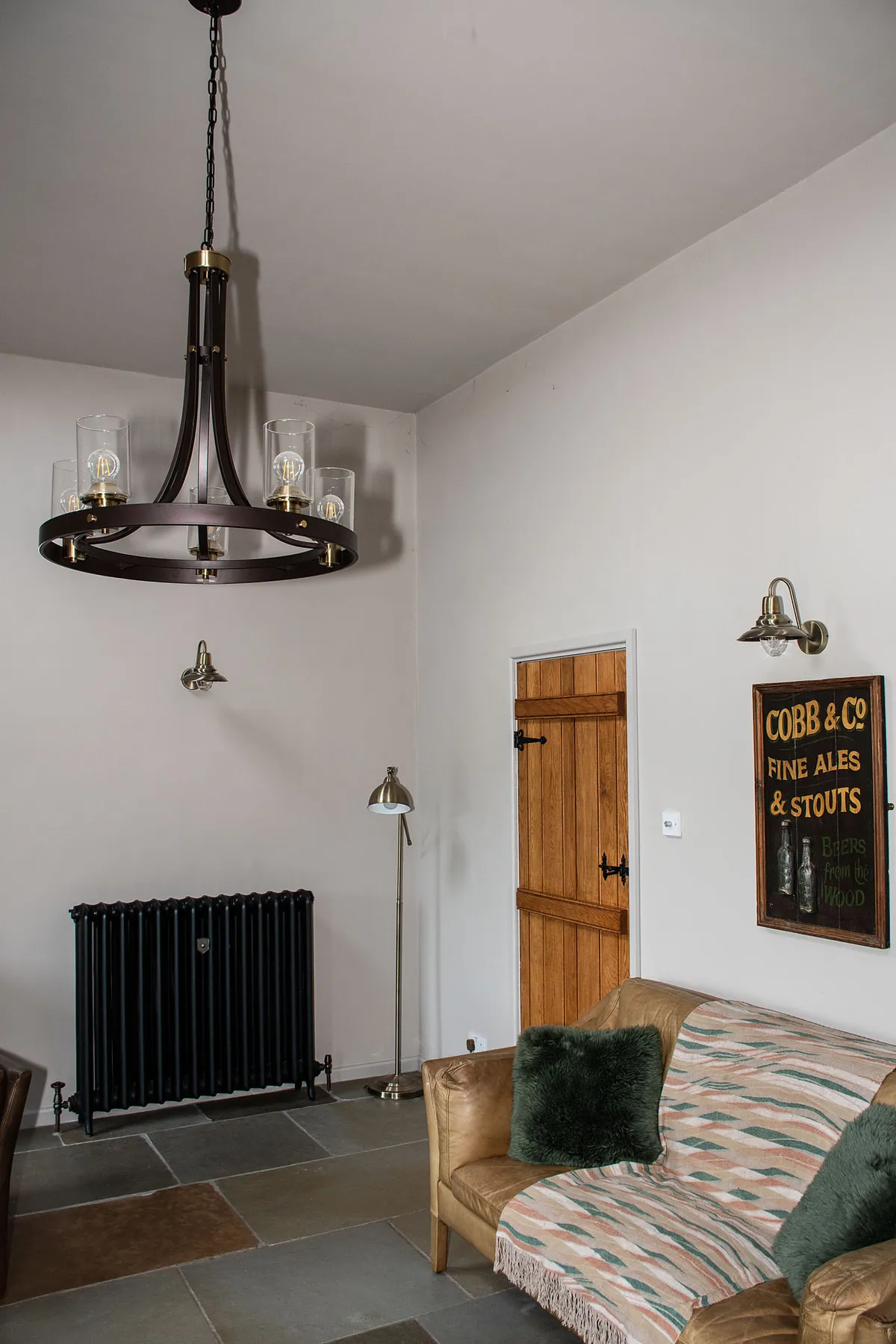 A corner of the bright farmhouse lounge