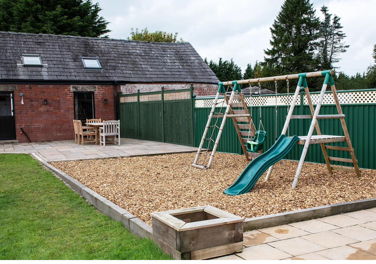 Garden and children’s play area